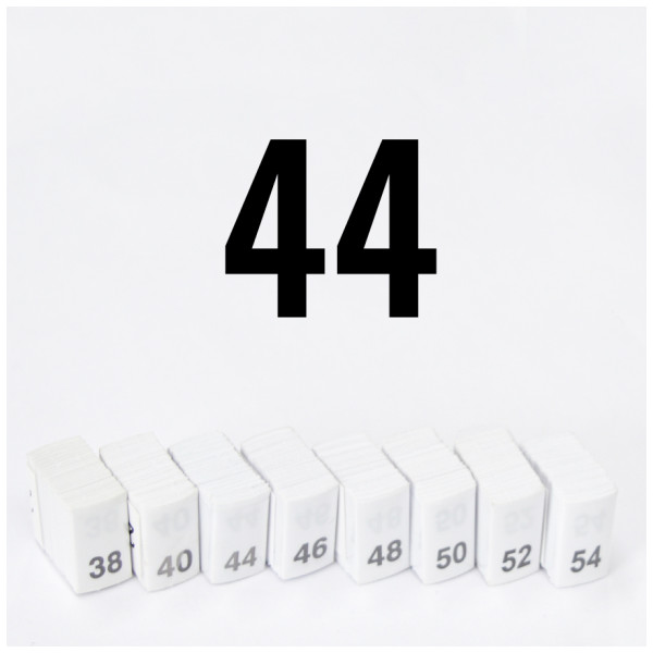 Размерник для одежды (этикетка), №44